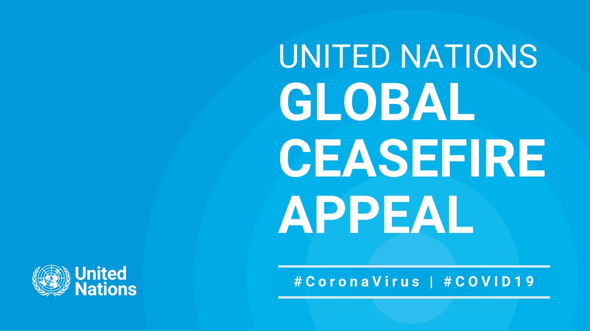 The <a href="/UN/">United Nations</a> appeal for a global ceasefire appeal continues to resonate across the world.

I'm deeply grateful to all <a href="/UN/">United Nations</a> Messengers of Peace, #GlobalGoals Advocates, and the more than one million people who have made their voice heard in support of peace.

bit.ly/2JEnZ5e