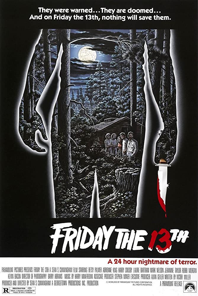  #FridayThe13th (1980) honestly i love this movie so much, it is gory and gruesome and some kills are really good, the cast is surprisingly good and it has one of the biggest twists in horror history and it is the beginning of birth of the most iconic killer of all time.