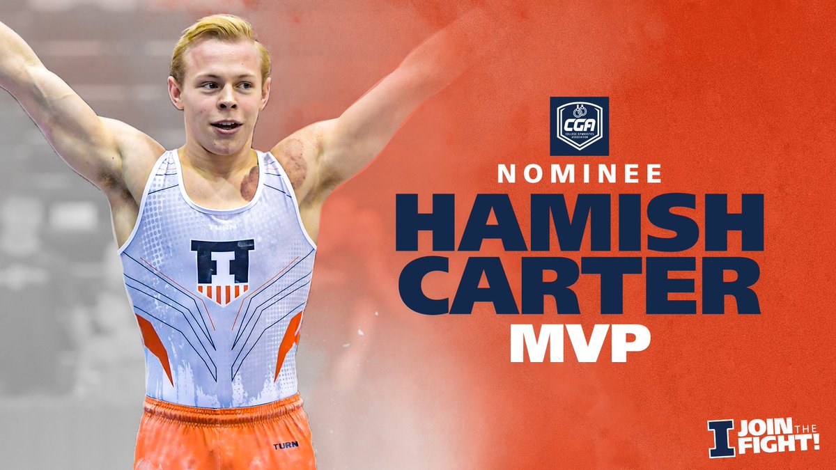 Congratulations to our <a href="/CollegeMGym/">College Gymnastics Association</a> MVP of the Year finalist <a href="/HamishCarter1/">Hamish Carter</a>! 👏👏

#Illini 🔶🔷