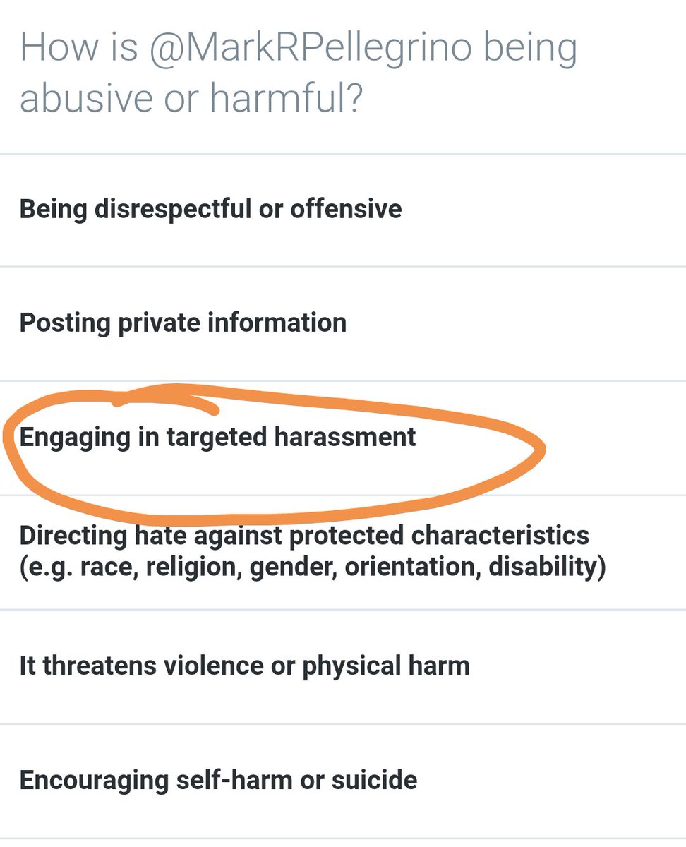   #markpellegrinoisoverparty if there are other tweets that show him targeting people better drop them below but this is what I did
