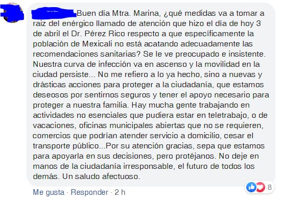 YoLaToti's tweet photo. HOY 3 abril 2020 Preocupó mucho el cmentario del Secretario de Salud... ¡Alguien haga algo por favor! Los ciudadanos estamos desprotegidos! #Mexicali #Covid_19mx https://t.co/HHpIf3rjQA