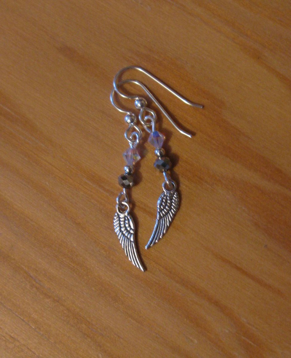 "Evil Winter Angel: First Wings" earrings: