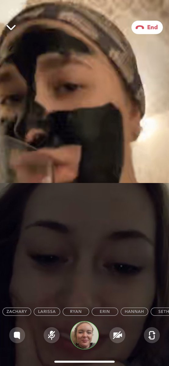 josieannolson's tweet photo. The evolution of Hannah’s face mask 😂 @valalalalal14 https://t.co/4vkkO6HAfG