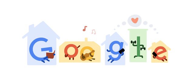 新型コロナ渦中のgoogleのロゴ みんなが自宅待機しててとてもかわいい しかも意外な新事実も発覚 Togetter