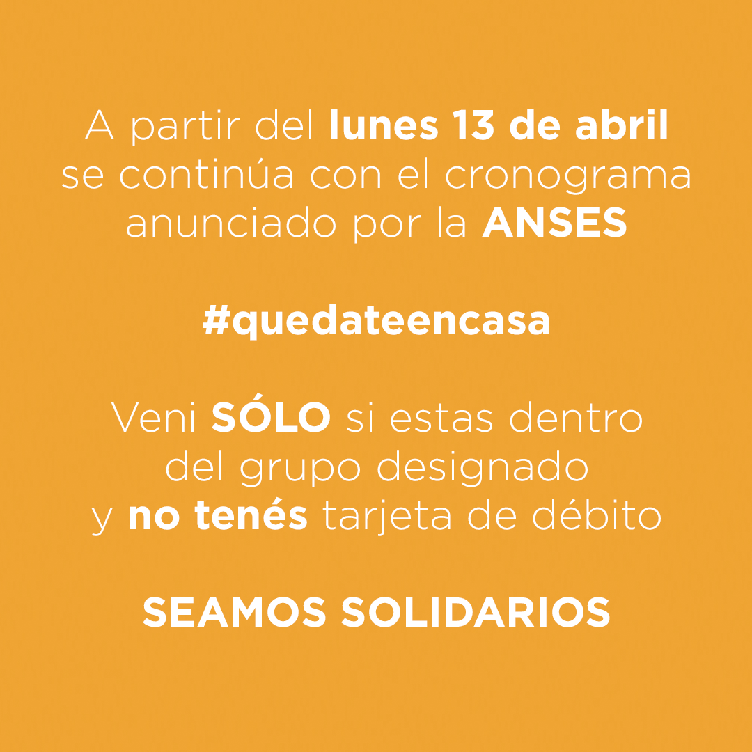 Informamos el nuevo cronograma establecido por el Banco Central para los próximos días.  Extenderemos 2 hs más nuestro horario habitual
