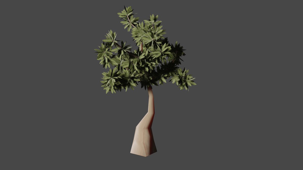 On工房 Blennder 3dmodeling Tree ローポリの木作るの楽しい T Co Eurask4jnk Twitter