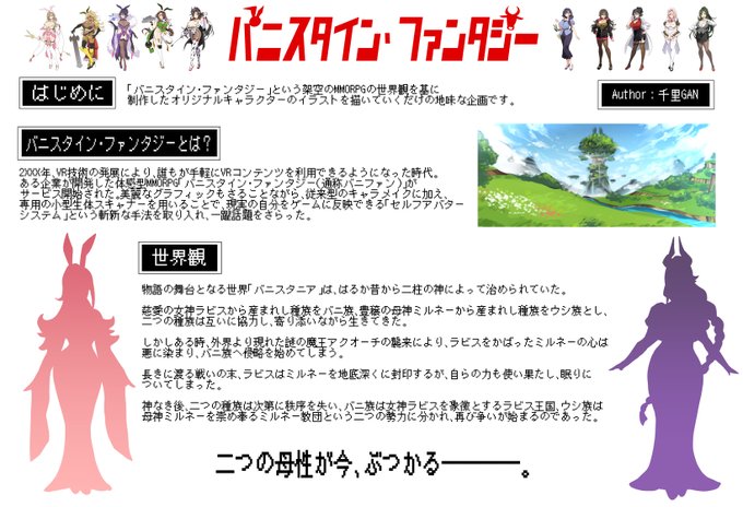 ちょっとした説明というか企画概要。 