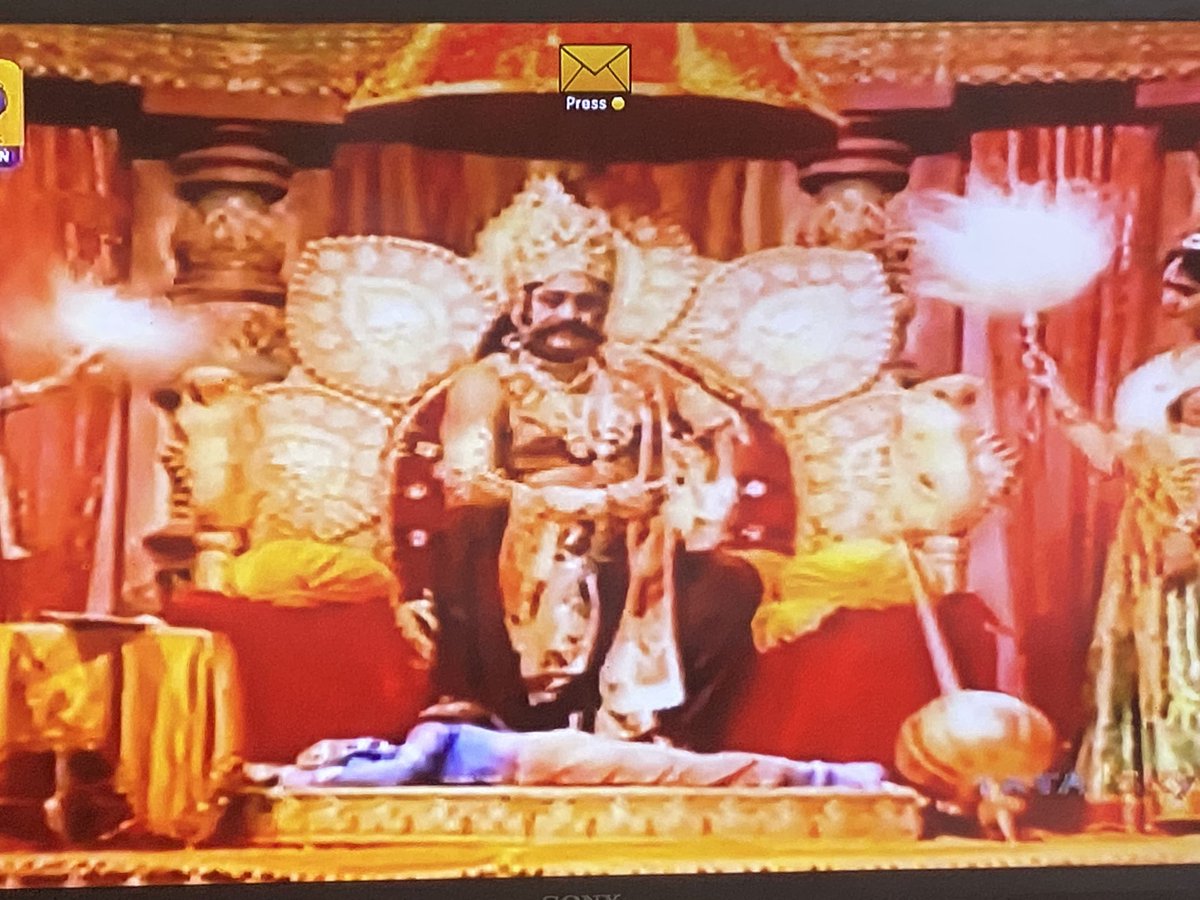 navmathur's tweet photo. The biggest #BadAss has finally made the entry! #CoolestEver #Ravana 👹. #Ramayan #RamayanIsBack https://t.co/HiO1im3EOf