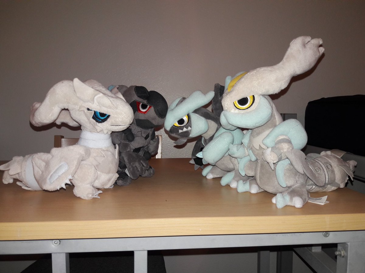 Zekrom Kyurem and Reshiram plushies — Weasyl