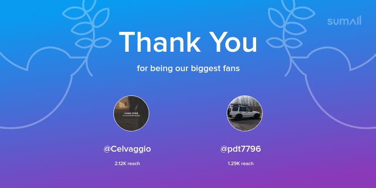 v2_inactive's tweet photo. Our biggest fans this week: Celvaggio, pdt7796. Thank you! via https://t.co/3ewbjttcRf https://t.co/RMhduhknMq