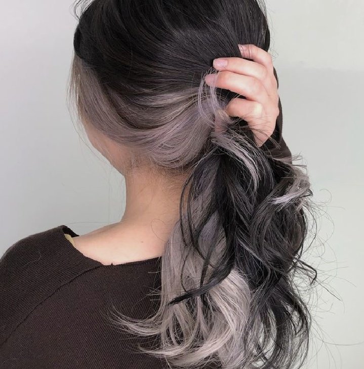 Silver warna rambut 6 Potret