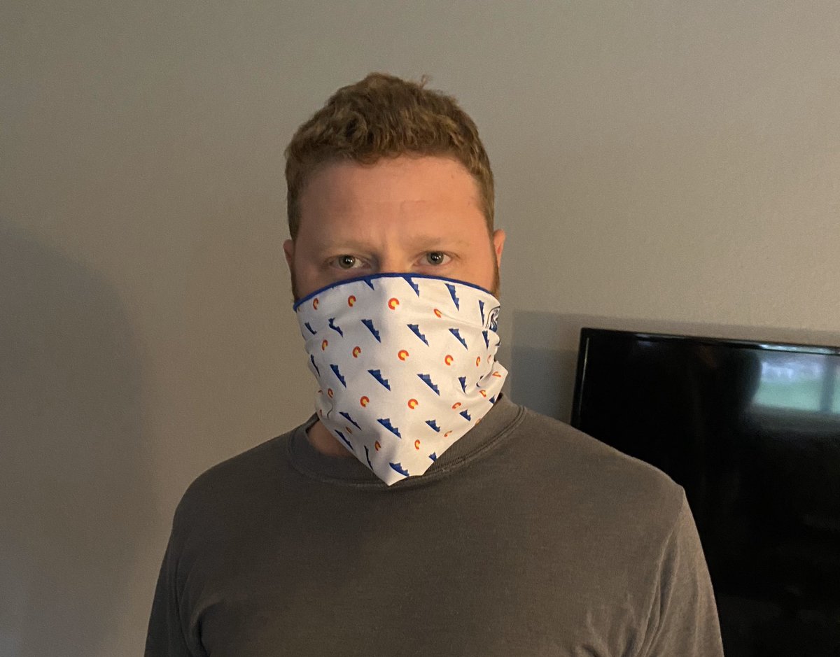 Finally put those <a href="/jaredpolis/">Jared Polis</a> <a href="/GovofCO/">Governor Jared Polis</a> inaugural ball pocket squares to use. #coloradomaskproject #copolitics