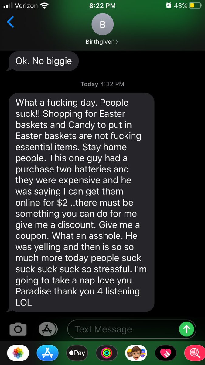 k_0brien's tweet photo. No one could’ve said it better than my mom talking to text. Paradise, thank you. https://t.co/aB8fHYH1jT