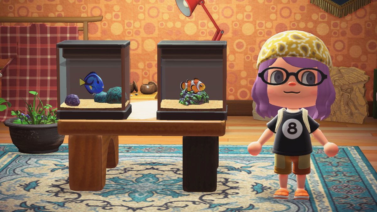 suusolan's tweet photo. So i just caught Dory and Nemo backaway todory back.... #AnimalCrossing #ACNH #NintendoSwitch https://t.co/gVCh4LKdBi