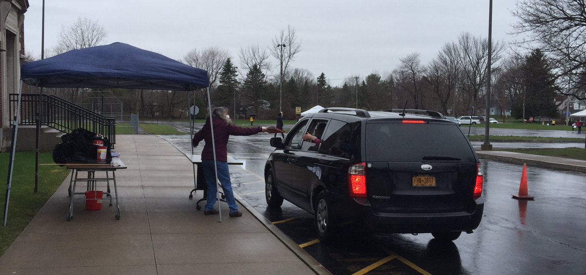 Neither rain, wind, or cold can keep our members <a href="/WayneTeachers/">Wayne TA</a>  from making sure work gets out to our students. Thank you to all the parents who picked up school work today. If you weren't able to make it today, pickup times are 9 AM to 11 AM on Monday, April 6.