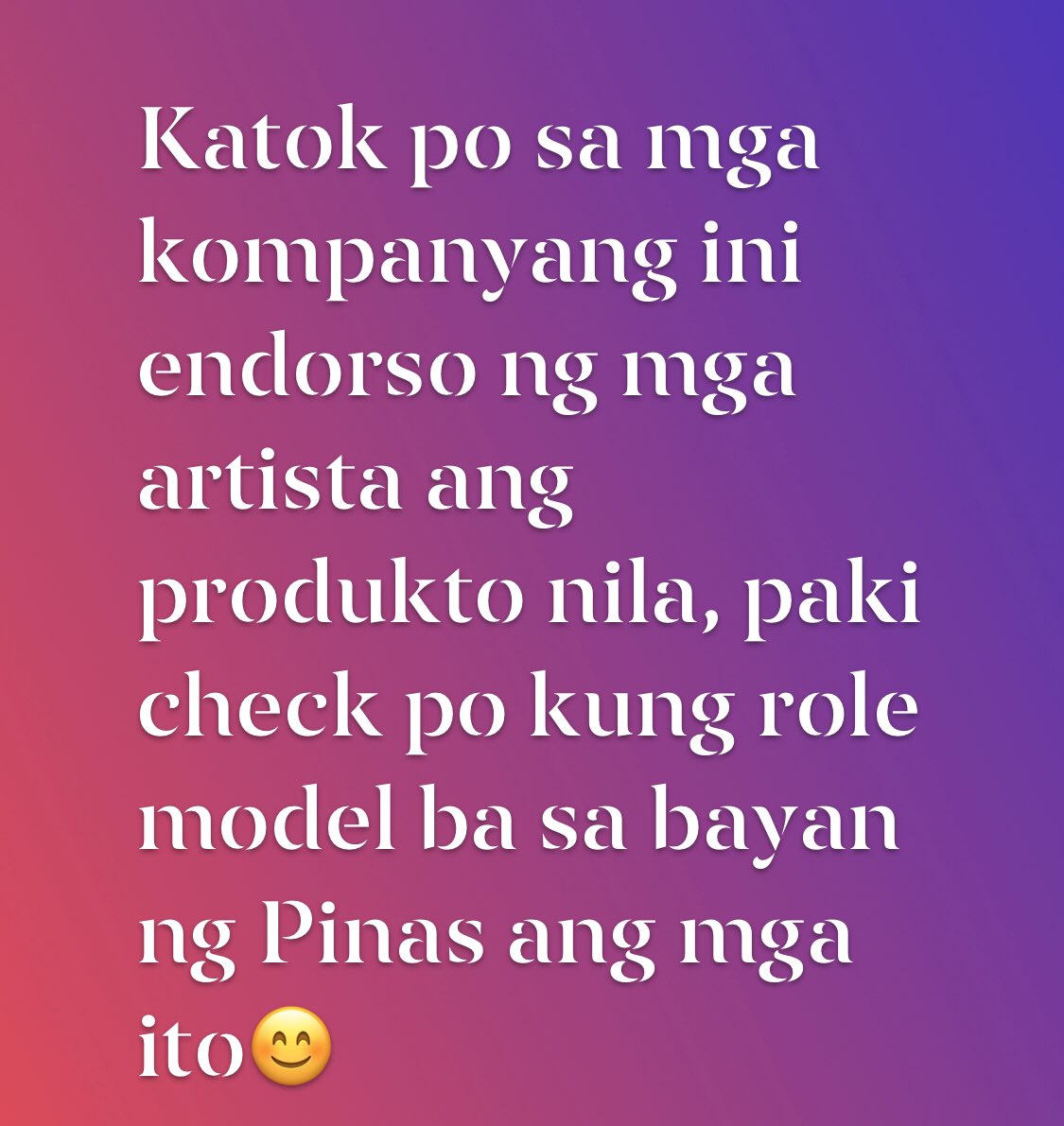 Jingkhay's tweet photo. #BoycottLigoSardines #ProtectTheRepublic #StandWithDuterte Knocking on your door mga kumpanyang may mga produkto na ini endorso ng mga artista. https://t.co/pa27VIGge3
