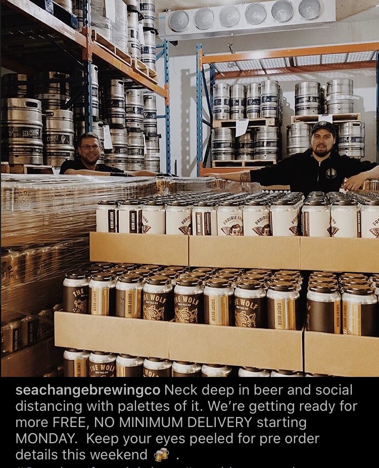 SeaChangeBeer's tweet photo. FREE DELIVERY STARTING MONDAY
👊🏼
Stay tuned to the insta for details
https://t.co/kGNsSmPQJr
#greatbeerfromrighthere #seachangebrewing #yeg #yegbeer 
#crushbeersnotdreams https://t.co/KA4UXHGf5c