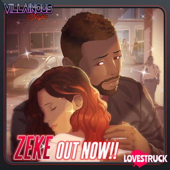 Villainous Nights in the app Lovestruck by Voltage USA:1. Mc2. Zeke