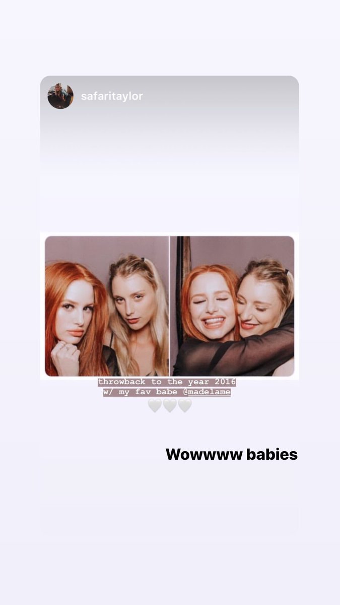 and then madelaine reposted it 