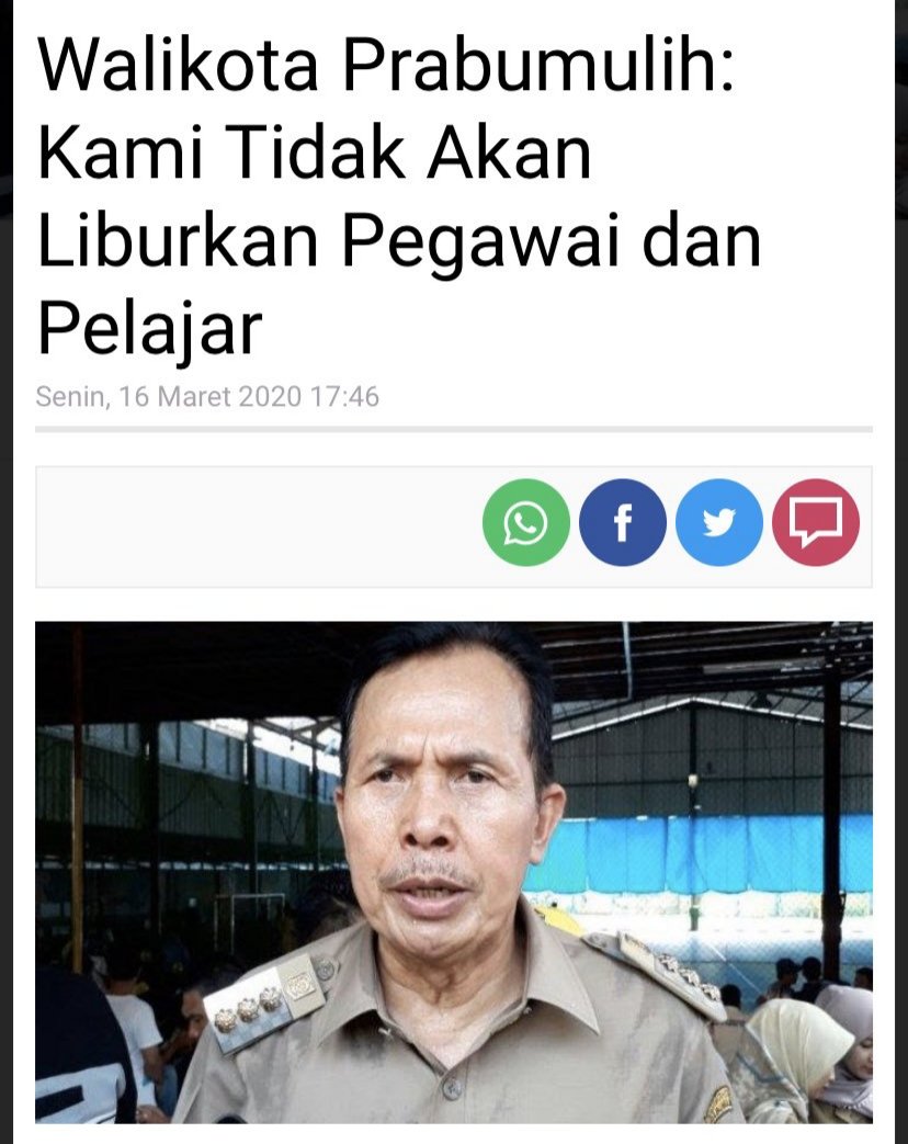 Takviri's tweet photo. Buah dari kebebalan walikota songong... https://t.co/kbfaUfo60D