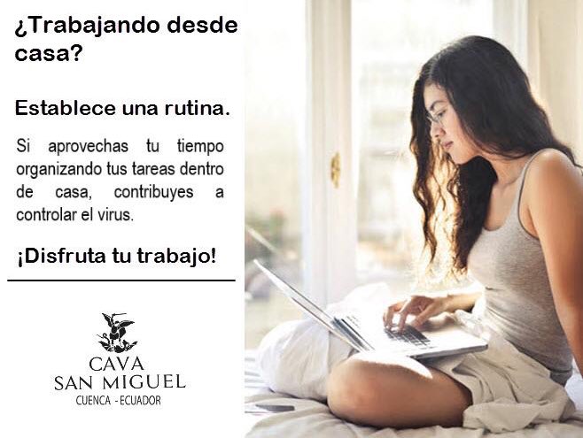 Permaneciendo en nuestras casas estamos contribuyendo a la salud y bienestar de todos.

¡El cambio empieza por ti!

#yomequedoencasa #quedateencasa #cavasanmiguel #deestasalimostodosjuntos #coronavirusecuador