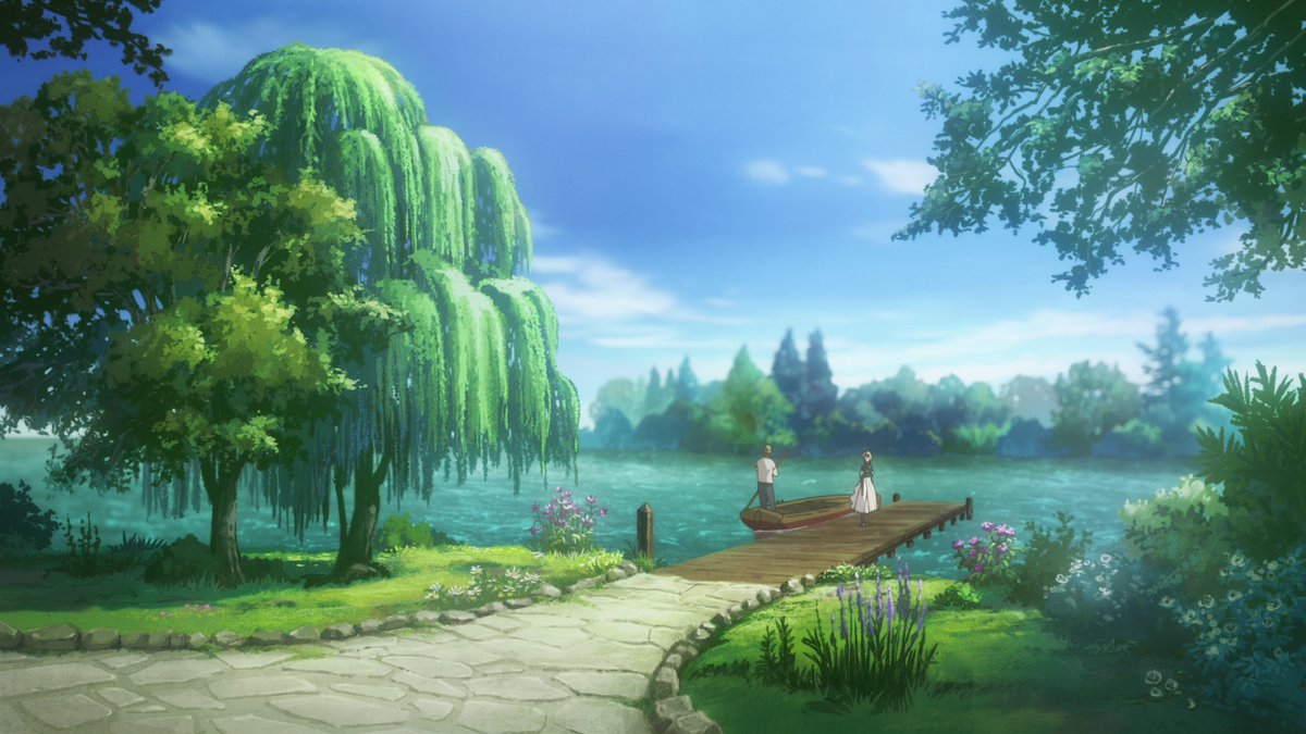 Every background drawing in Violet Evergarden is like a beautiful classical painting that you only see for five seconds, so here’s a thread of them.