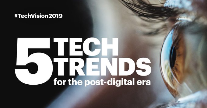 NandnNor's tweet photo. rt @AccentureTech @antgrasso @mikequindazzi @fisher85m
This year, #TechVision2019 drove insights and strategies for the post-digital era. Review the report's 5 #TechTrends, answering the question "What is next?" https://t.co/bXnkLRZzQf https://t.co/hELDPdcMhx