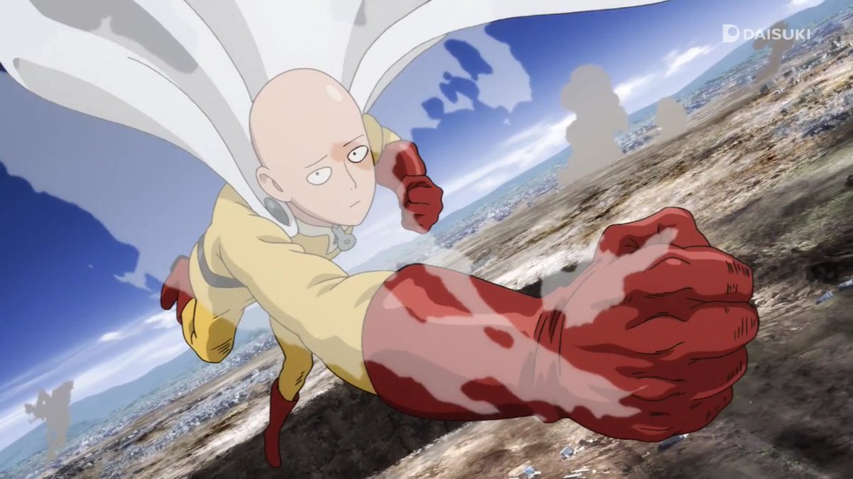 --one punch mancall me a normie but this show is honestly amazing. it plays with so many tropes, it's entertaining, and it's animation is fucking amazing. even if you're not into anime i recommend giving it a watch