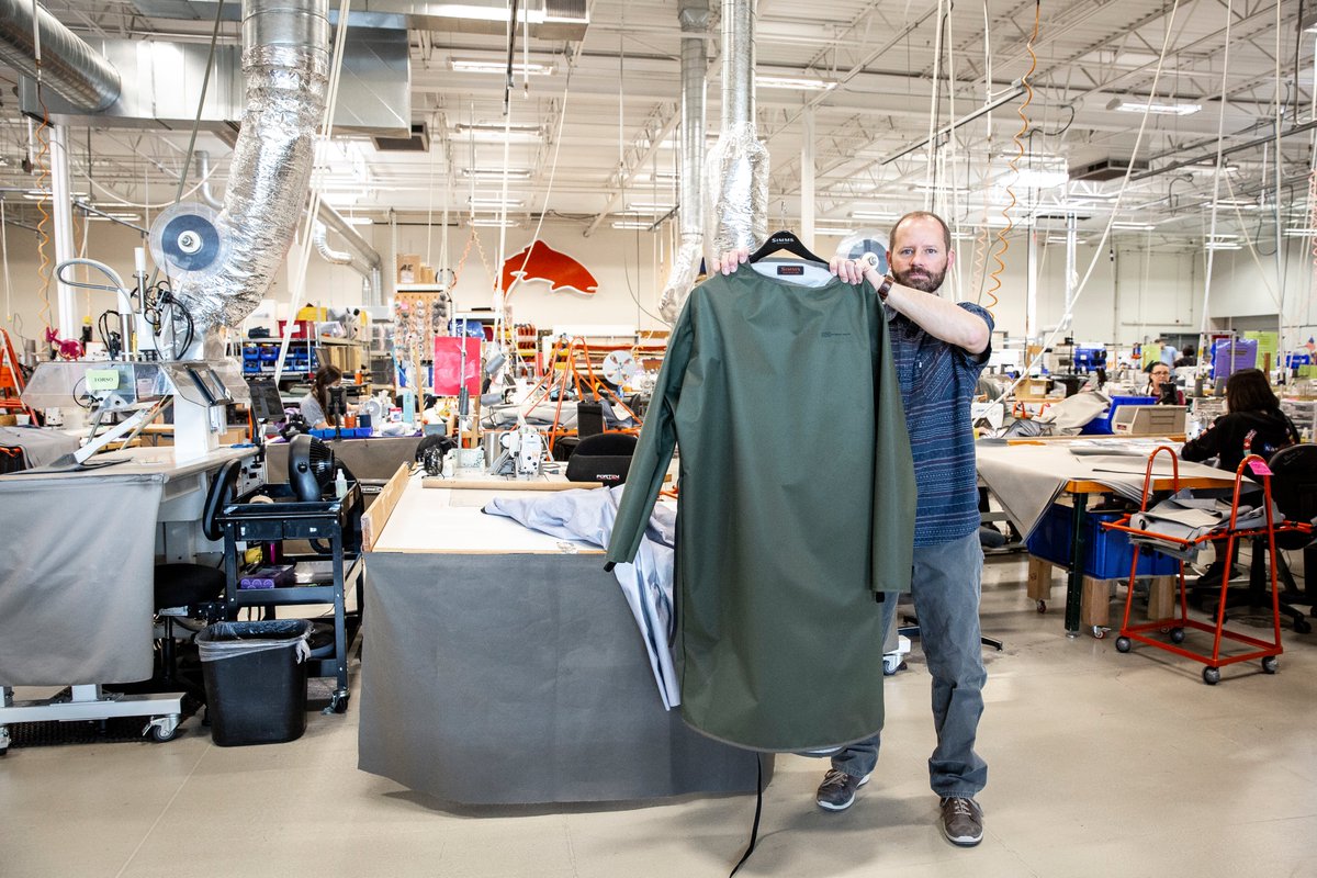 simmsfishing's tweet photo. On behalf of Simms, we are thrilled to join the fight against COVID-19 with Bozeman-made medical gowns. Thanks to all who are stepping up to help in this time of need. #FishOn #FishItWell #SimmsFishing https://t.co/UrmX5rwOzi