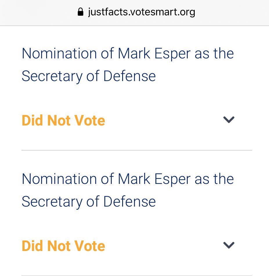 Honestly, I wonder if all of this is the reason  @SenSanders didn’t bother showing up to vote on Esper’s nomination.  https://twitter.com/vibesohigh/status/1245891615937441797?s=21
