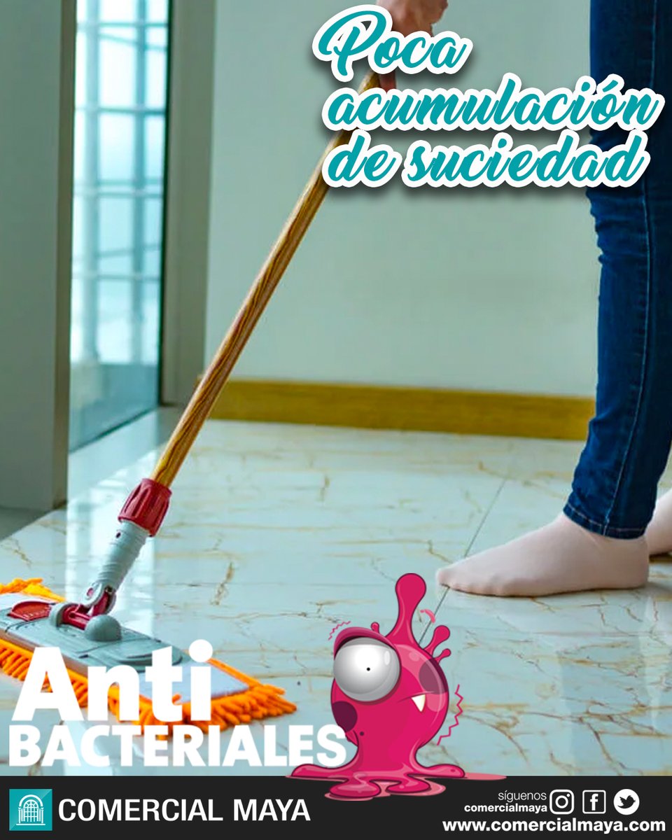 Instale pisos #Antibacteriales. 🦠
Poca acumulación de polvo y suciedad.
#ComercialMaya #Ambato
comercialmaya.com