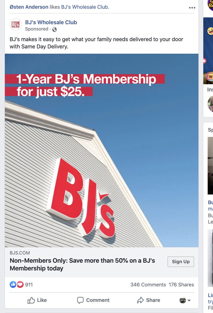 There’s a store called :”BJ’s”? HAHahahahahahahahahahaha. What are people doing in Middle America? Hahahaha. Just going and hitting pop the blowjob Costco? Haha