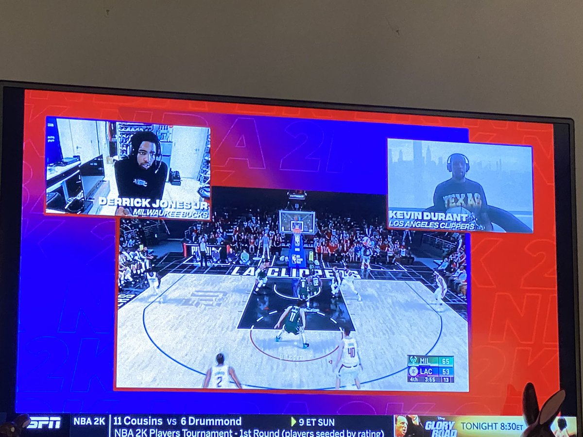 So this is what sports has resorted to.. watching NBA players play NBA  video games...