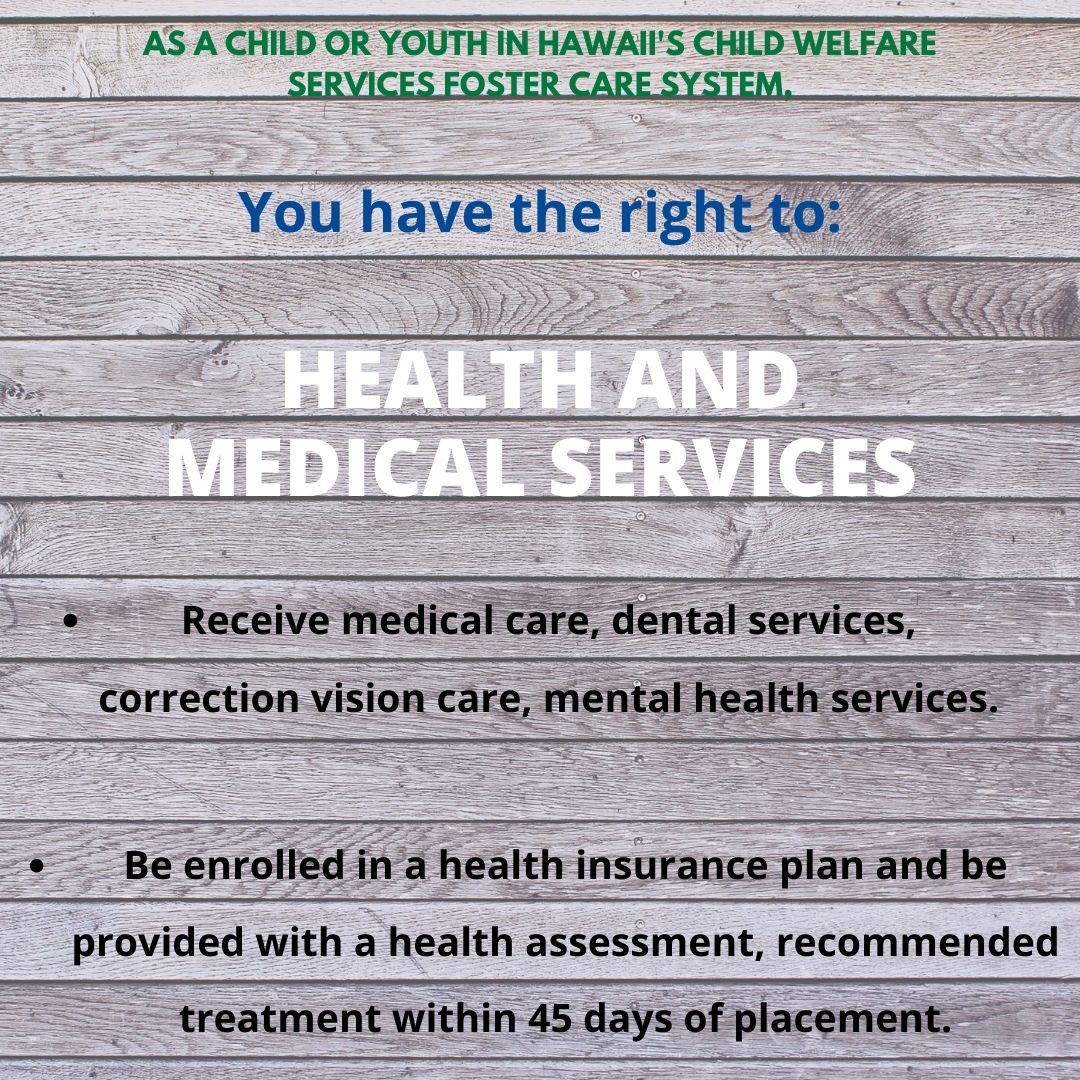 hihopes808's tweet photo. Know Your Rights! 👨‍⚖️ The Hawaii Revised Statutes 587A-3.1 "Rights of Children in Foster Care" provides legal guidelines for how young people in care should be treated. 🏥 Health and Medical services is one of those rights! 🏥  

#fostercare #healthcare #medical https://t.co/Mi1mMPqppk