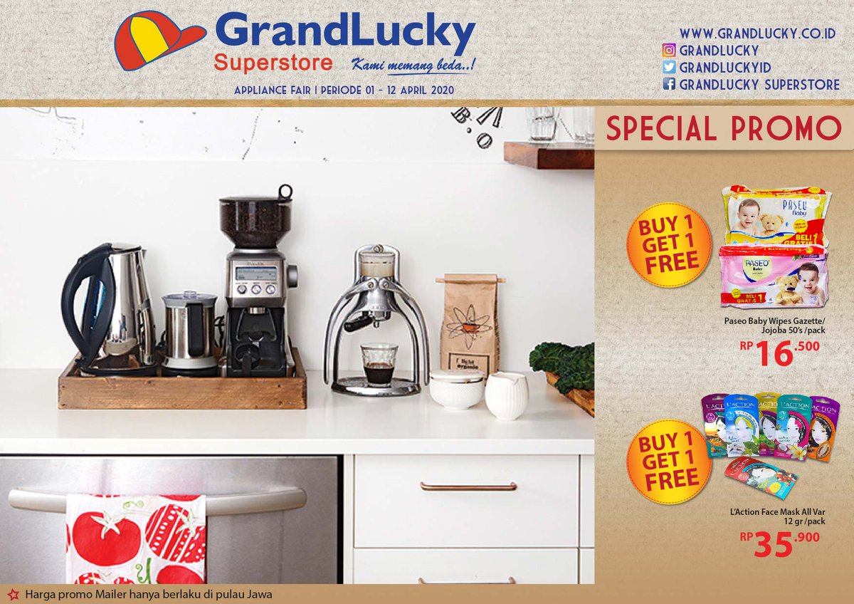 MAILER APPLIANCE FAIR (1-12 APR 2020) >>facebook.com/pg/GrandLuckyI…