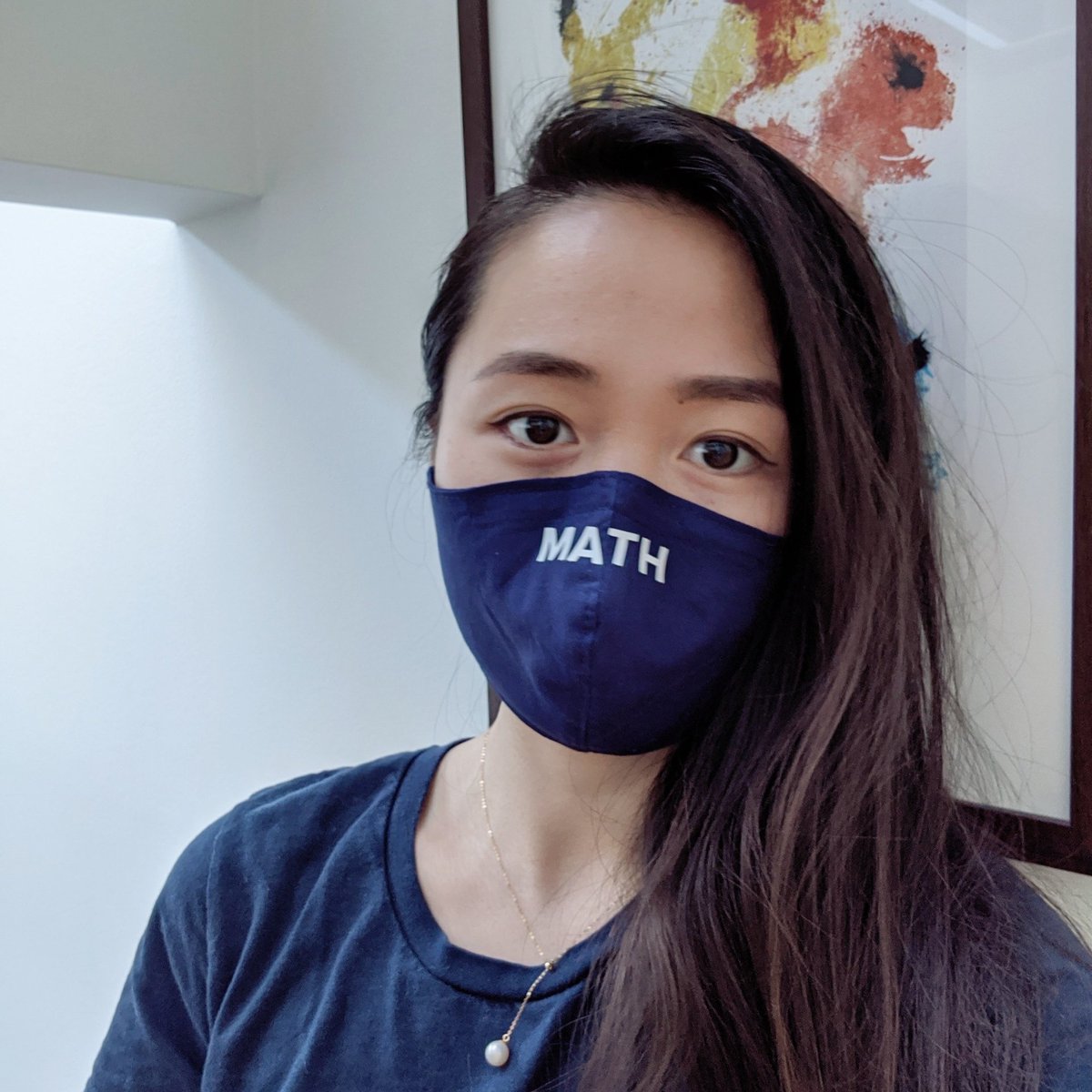 Staying safe with style, diy math mask! <a href="/AndrewYang/">Andrew Yang🧢⬆️🇺🇸</a> #yanggang