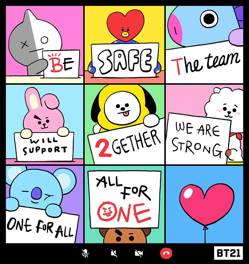 Separation can only make our bond stronger.
But for the time being, eat healthy and worry less!

#CheerUp #SocialDistancing #SelfQuarantine #Stayingathome #BT21