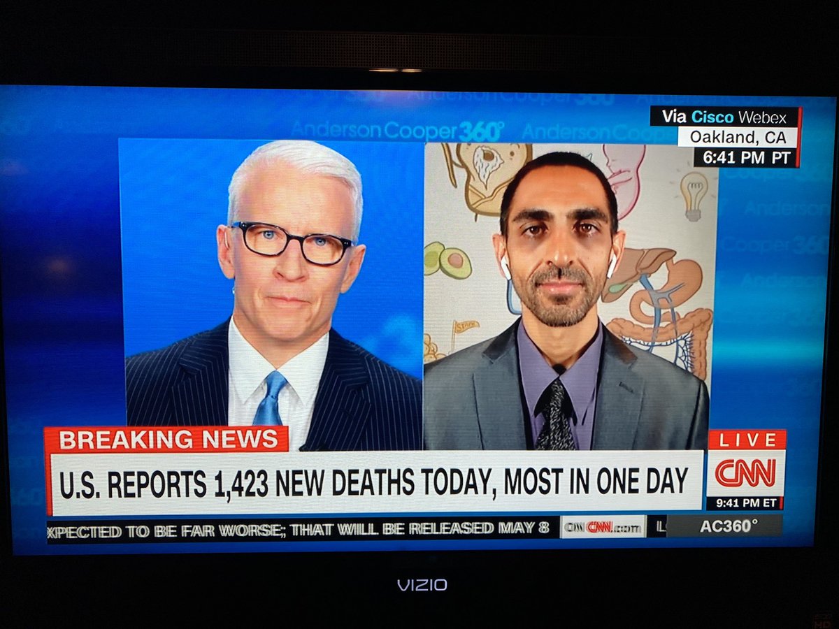 MorganHSanders's tweet image. Watching @OsmosisMed’s Chief Medical Officer @RishiDesaiMD talk w/ @andersoncooper on @CNN #RaiseTheLine #FlattenTheCuve #BeatCOVID19