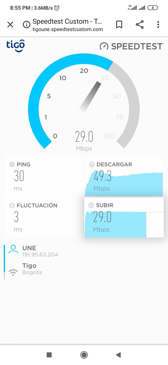 DevinsonFonseca's tweet photo. @Tigo_Colombia Entren a medidor Tigo une para que sepan realmente como está el servicio, así es siempre ni el 30% de la señal. @Tigo_Colombia https://t.co/ZCF4NbgjFM