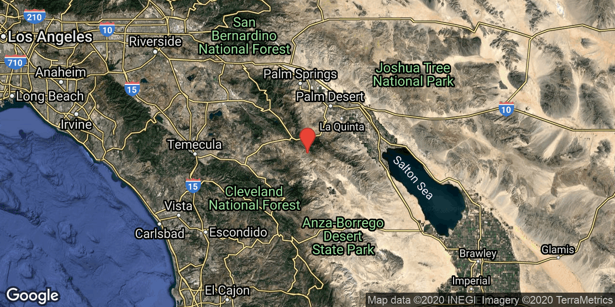 SD_Earthquakes's tweet photo. M3.6 #earthquake 66mi NE of #SanDiego, CA at 06:54pm. 11mi ESE of Anza, CA — https://t.co/grMP1n51uG https://t.co/h4s32dAq6m