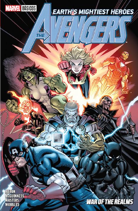 The Avengers Vol.4: War of the RealmsEscritor:•Jason Aarón Artista:•Stefano Caseli •Jason Masters•Ed McGuinness