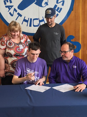 caengram68's tweet photo. Favorite moment this year..Weston Engram signing with Kansas Wesleyan...with his bowling team mates to support him.  #weflytogether #WEHS2020 https://t.co/Yo2vpFkYP5