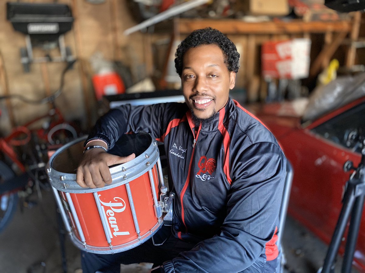 dr__gw's tweet photo. Thankful to have joined @PearlDrumCorp ! #TeamPearl #pearldrums #pearlmarching #pearladams https://t.co/yNOpVreU8A