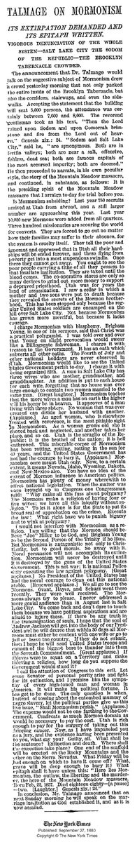 Do enough research into the LDS and you'll see that the church has always been accused of nefarious activities.This is a rabbit hole of it's own and I don't want to get sidetracked, but here is a well compiled list of old news articles.  http://www.truthandgrace.com/mormonhumantrafficking.htm