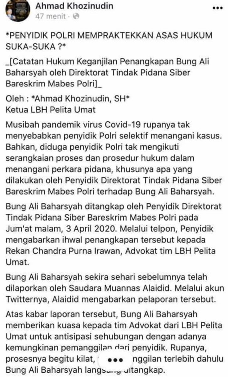 muannas_alaidid's tweet photo. Alhamdulilah, Penghargaan setinggi-tingginya kepada kinerja polri atas kabar telah ditangkapnya AB @DivHumas_Polri 

Terimakasih. https://t.co/Z7dw1mWFDr