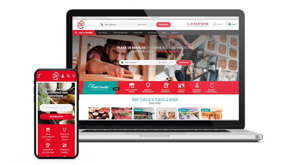 laurentgendreau's tweet photo. Le site de ecommerce 
@placeevendee  lance une opération de solidarité inédite en partenariat avec @Cerfrance #Vendée 
A compter du 2 avril, les nouvelles adhésions à la marketplace « Place Vendée » sont gratuites et sans engagement pendant 3 mois 
https://t.co/SxMQF183YJ https://t.co/AJ7Vf2bzXi
