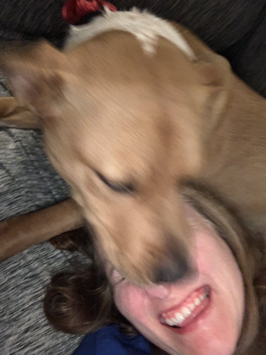 HaakeErin's tweet photo. How’s your Friday night going? She loves me! #bccu2family https://t.co/kmP1ej3ifF