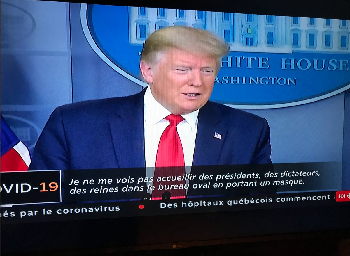 KWYzEE's tweet image. Est-ce qu'il y a une différence entre un Président, une Reine et un dictateur ? Selon #Trump ça ne fait aucune différence...  #COVID19 #COVID19quebec #covid19ottawa #COVID19canada #COVID19Ontario #COVID19solidarité