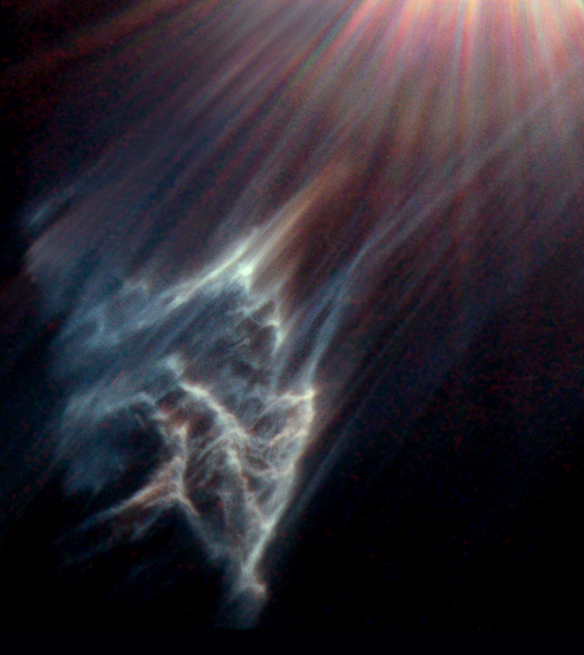 Speaking of the Pleiades, here's a cloud of gas and dust being blasted by starshine from nearby Merope, a blue-white subgiant star that's among the brightest in the cluster.Image: NASA/ESA, Hubble Heritage Team (STScI/AURA), George Herbig & Theodore Simon (University of Hawaii).