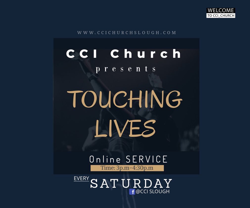 CCI Church Service MOVING ONLINE!  Stream LIVE 👉Facebook <a href="/CciSlough/">CCI Slough</a> at 3p.m-4p.m on Saturday. 
🙏
-We praying that God's name will be magnified amongst all nations!⁣.
👉Connect ONLINE this Saturday and lets pray together for nation and each other.